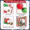 AIBIIN 153pcs Christmas Balloon Garland Arch Kit Christmas Party Balloons Christmas Balloons Decorations Purple Red Green Foil Fringe Curtain Christmas Birthday Baby Shower Party Balloons Supplies