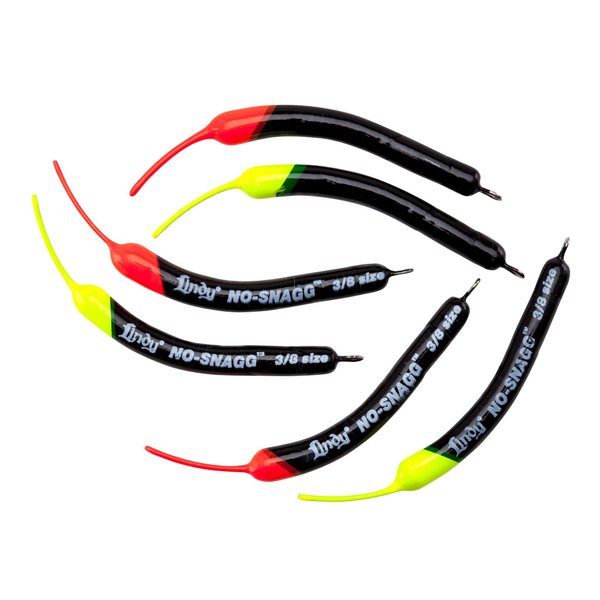 Lindy No-Snagg Slip Sinker Banana-Shaped Fishing Sinker - Enables Anglers to Fish Unfishable Areas, Standard (6 Pack), 3/4 oz
