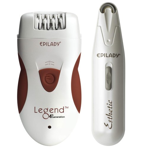 Epilady Hair Removal Device Bundle | Legend Series 2 – Rechargeable Hair Remover for Women | Epi-Wand – Facial Hair Removal for Women | Epilator for Women and Peach Fuzz Remover for Women