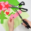 2 pcs Pinking Shears Scissors for Fabric, DaKuan 2 Models Fabric Scissors, Zig Zag Scissors, for Crafting, Paper Cutting, Fabric, Leather Materials (5 mm Triangular And Rounded Teeth)