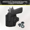 Holsterbuilder Premium Chicago Screws Kit - 1/8, 1/4, 3/8, 1/2 Inch Thru-Hole Machine Screw Fasteners with Rubber Washers for Kydex and Leather Holster Sheath Crafting