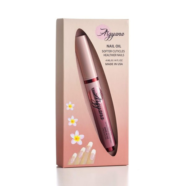 Argyana Cuticle Oil Pen for Nails - Nail Growth Oil W/Argan & Castor Oil – Nail Oil Cuticle Pen Treatment for Dry, Peeling, Breaking, Thin and Damage Nails – Jasmine Scented (4 ml)