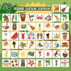 EMOME 50 Individually Wrapped Sheets Hawaiian Kids Tattoos Luau Pool Party Decorations, Beach Tattoos Stickers for Beach Themed Decor Gifts, Water Tattoos for Kids Goody Bag Stuffers