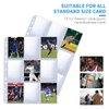 9 Pocket Card Sleeves ，Holds 900 Cards ，Trading Card Binder Sleeves，High Quality Thickened，Card Binder Sleeves, 3 Ring 9 Pocket Pages for Sports Cards, Coupons, Game Cards，50 Pack