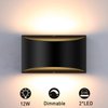Lightess Modern LED Wall Sconce Indoor Up Down Wall Lamp Dimmable Wall Lights 12W Hallway Wall Lighting for Living Room Bedroom Stair, Warm White