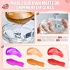 JCOOS Lip Gloss Base 2PCS Matte Lipgloss Base (100g), Lip Gloss Base Clear, Moisturizing, Glossy, Non-Stick Lip Primer for Lipstick Lip Oil, Lip Gloss Making Supplies DIY Beginner Lip Gloss Making Kit