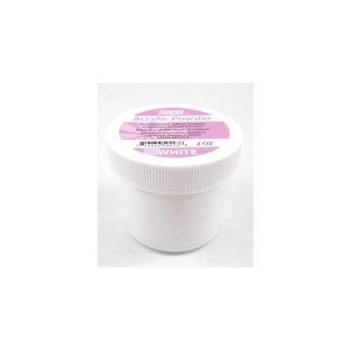 Sassi Acrylic Powder Professional Salon Quality 2oz White, Strengthens nail, nail beauty, nail polish, nail art, decorate your nails, cosmetics, nail powder,