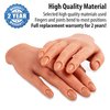 Professional Silicone Practice Hand for Acrylic Nails by Nail Nobility - Full Poseable Hand for Practicing Nail Art, Acrylic, Gel Techniques by Nail Techs Artists - Flexible, Reusable, Realistic