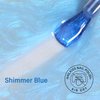 COSMOO Blue Shimmer Air Dry Nail Polish, Shimmer Blue Iridescent Quick Dry Nail Lacquer for Nail Art Varnish-10ml