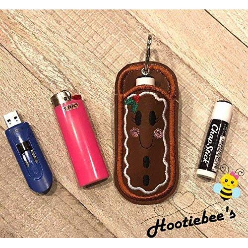 Gingerbread Man Lip Balm/USB Holder Key Fob