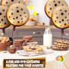RoundFunny 12 Pcs 21 Inch Chocolate Chip Cookie Balloons Foil Party Balloons Bulk Balloons Decor for Birthday Party Baby Shower Theme Decorations Supplies (Butter Cookie)
