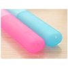 5Pcs Travel Toothbrush Case Plastic Portable Dust-proof Toothbrushes Holder Toothbrush Tube Container Toothbrush Carrying Case Cover Protector for Travel Business Camping Home Use (Random Color)