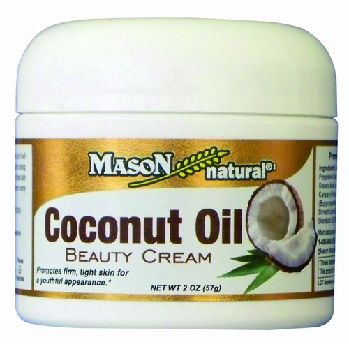 MASON natural Coconut Oil Beauty Cream, 2 Ounce (Pack of 2)