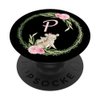 Cell Phone Pop Out Holder,Cute Koala Bear Flower Letter P PopSockets Grip and Stand for Phones and Tablets