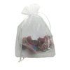 COTOSEY 60Pcs Sheer Organza Drawstring Pouches Gift Bags 6x9 Inches - White