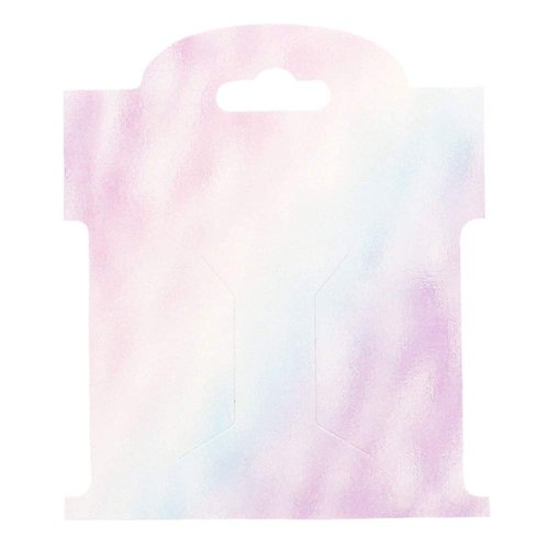 Rainbow Foil Hair-Bow Display Cards - 50 Cards Small