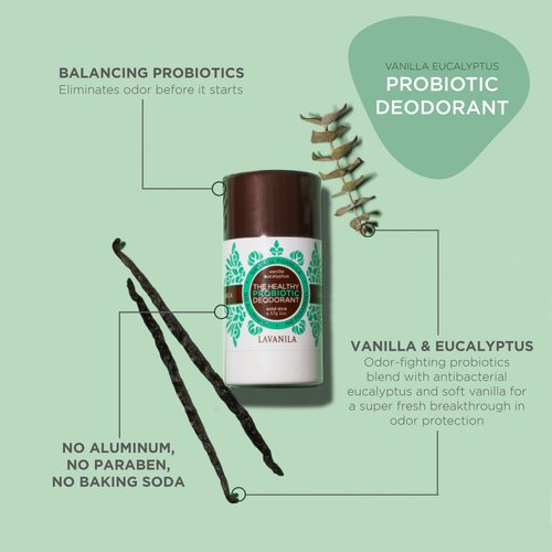 Lavanila Natural Aluminum Free Deodorant 2-Pack, Vanilla Eucalyptus - The Healthy Deodorant for Men and Women, Solid Stick (2 Ounce Each), Vegan