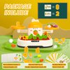 Cute Bunny Balance Math Toy with Carrot Harvest Game - STEM Learning Toy for Toddlers - Counting and Number Blocks, Educational Activity Toys for Kids Ages 3 4 5 Kindergarten Preschool Birthday Gift
