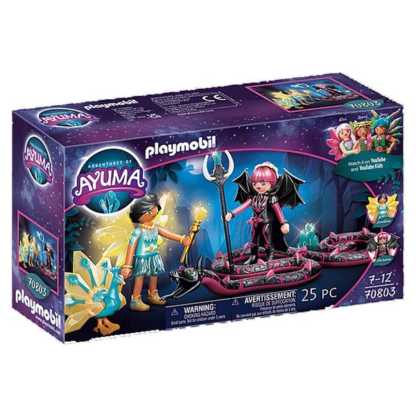 Playmobil Adventures of Ayuma Crystal Fairy and Bat Fairy with Soul Animals