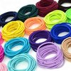 Generic Noor Village Impression Jewellery Hair Elastics Ties Stretchable Rubber Hair Bands for Thin Hair - No Crease Hair Accessories for Women, Men, Girls, and Boys Elastic Bands (Model 4)
