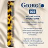Giorgio G23 Handmade All Fine Tooth Pocket Comb for Men, Hair Comb Straightener for Everyday Grooming Styling Hair, Mustache and Beard for Men Women and Kids, Use Wet or Dry, Saw Cut and Hand Polished
