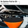 Saillong 2 Pcs 18'' Oil Splash Pad, Oil Drain Anti Splash Round Pad for Car Oil Changing Transmission Drain Pan, Black