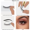 VANAODUC Eyelashes False Lashes Natural Look 15-18MM, Faux Mink Lashes 5D Fluffy Cat Eye Lashes Full Volume Fake Lashes Pack, 10 Pairs,Lightweight & Comfortable, Reusable, Cruelty-Free