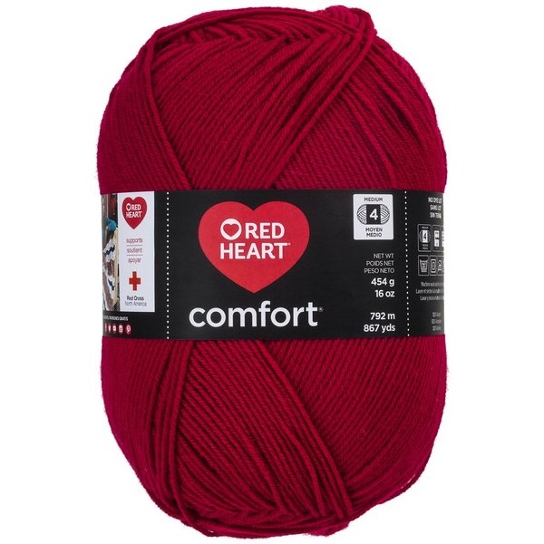 RED HEART Comfort Yarn, Cardinal Red