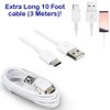 Original 10ft USB-C Cable Works for ZTE Axon 20 with Fast Charging and Data Transfer. (White 3M)