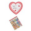 Queen of the Castle “John 3:16” Valentine Craft Kit - Makes 12 and 12 Religious Pencils (Words Will Vary)