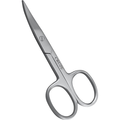 CRUZE Nail Scissors – Cuticle Extra Fine Curved Scissors for Manicure, Eyelashes, Eyebrow, Toenail, Finger Nail, Nose Hair – Nail Tip Scissor for Grooming – Tijera
