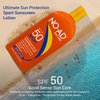 NO-AD SPF 50 SPORT Sunscreen Lotion | Hypoallergenic | Broad Spectrum UVA/UVB Protection | Water Resistant | Octinoxate & Oxybenzone Free with moisturizing Vitamin E and Aloe 16oz