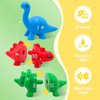 Montessori Learning Toys for Toddlers 1-3, Matching Letters Fine Motor Toy, Double-Sided 26 PCS ABC Dinosaur Alphabet Games for Kids Ages 3-5, Alphabet Learning Dinosaur Set for Kindergarten