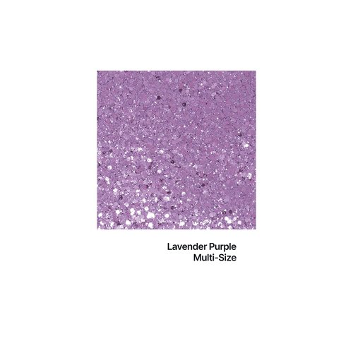 Hemway Ultra Sparkle Glitter - Multi-Size Chunky Fine Cosmetic Glitter Mix for Body Face Hair Eye Nail Art Festival, Crafts for Tumbler Resin Decorations - Lavender Purple - 100g / 3.5oz