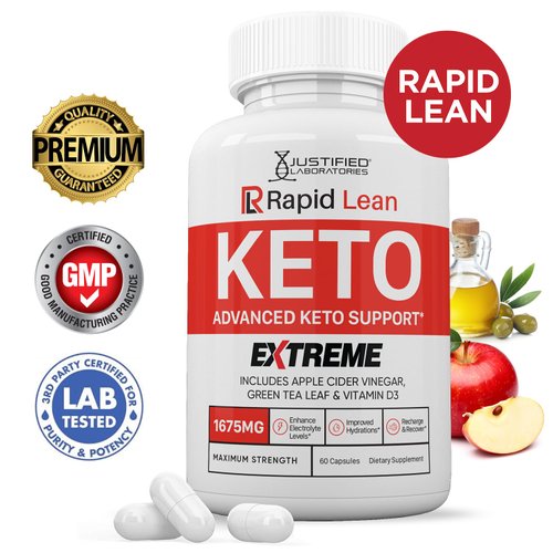 (3 Pack) Rapid Lean Keto ACV Extreme Pills 1675MG Keto Support Blend Capsule Alternative to Keto ACV Gummies Formulated Apple Cider Vinegar Extra Virgin Olive Oil Powder Green Tea Leaf 180 Capsules