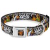 Buckle-Down Seatbelt Buckle Dog Collar - SCOOBY DOO Group Pose/Bones - 1" Wide - Fits 11-17" Neck - Medium