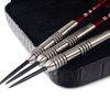 CUESOUL 95% Tungsten 26 Grams Tungsten Steel Tip Darts Set with 1 Deluxe Dart Case