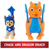 Paw Patrol, Rescue Knights Chase and Dragon Draco Action Figures Set, Kids Toys for Ages 3 and up