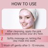 Hicream Rose Clay Facial Mask, Clay Mask Reduce the Blackheads, Pink Clay Mask with Kaolin and Collagen, Gentle Skincare for Women and men, Moisturizing 5.29 oz(pink)