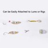Dr.Fish 5 Pack Fishing Deep Drop Lights LED Fishing Lure Fishing Light Attractant Spoon Flasher Underwater Trolling Salmon Halibut Bass