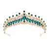 Woeoe Crystal Women Wedding Crowns Rhinestone Queen Tiara and Crown Bridal Princess Tiara Headband Costume Birthday Party Hair Accessories