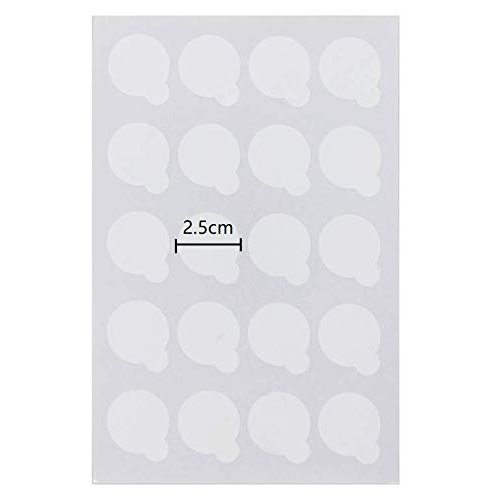 LASSUM 100 Pieces Disposable Eyelash Glue Holder Pallet Waterproof Sticker 2.5cm Eyelash Extension Glue Pad