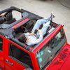 Savadicar Mesh Cargo Net Roof Top Netting Hammock for 1987-2023 Jeep Wrangler YJ TJ JK JL & Gladiator JT, Black