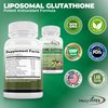 Liposomal Glutathione Supplement 500mg - Pure L Glutathione (GSH) Reduced - Active Form, Non GMO Phospholipid Complex - Made with Organic Whole Food for Glutathione Synthesis - Antioxidant - 120 Count
