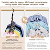 HOUSE DAY Closet Organizers and Storage, Magic Space Saving Hangers, Multi Hanger Closet Organizer with 7 V-Shaped Groove, College Dorm Room Essentials, Closet Storage Organization for Wardrobe