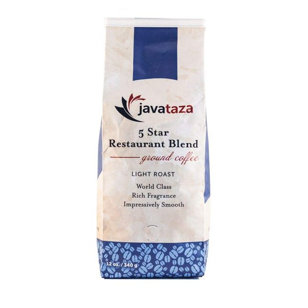5 Star Restaurant Blend Ground Coffee -12oz Fairly Traded, Naturally Shade Grown (Ground)
