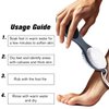 Grey Foot File Callus Remover - Versatile 4-in-1 Pedicure Tool Set with Foot Scrubber, Pumice Stone, Foot Rasp, and Sandpaper for Comprehensive Foot Care