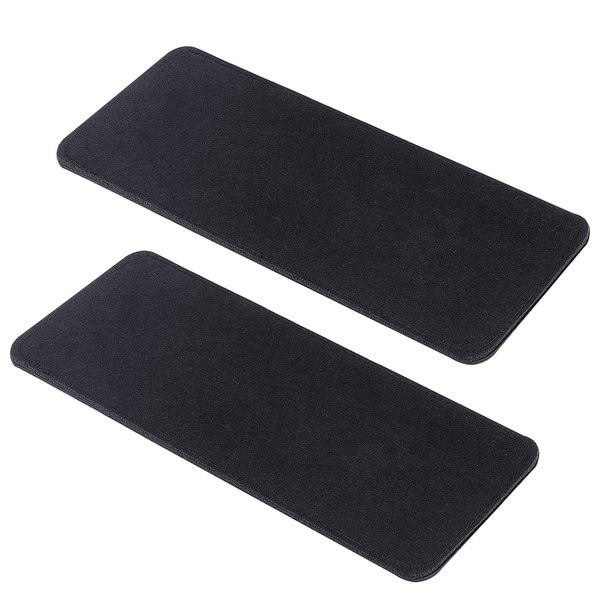 PH PandaHall 12x5" Black Felt Base Shaper, 2pcs Bag Bottom Shaper Pad Arc Corner Bag Liner Board Insert for Tote Leather Purse Handbag Crossbody Bag Backpack Canvas Travel Bag, 6mm Thick