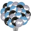 30 Pcs Wolf Balloons Wolf Birthday Party Decoration Balloons 12 Inches Latex Balloons for Baby Shower Birthday Party Animal Party Decor Supplies