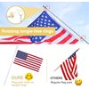 Flag Poles for Outside House - 5ft Tangle Free Flag Pole for House with Holder Bracket,Stainless Steel Flag Pole Kit for 3x5 American Flag,White Flagpoles Residential for Outdoor Porch Truck Boat